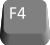 A picture of the F4 key