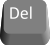 A picture of the delete key