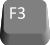 A picture of the F3 key