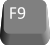 A picture of the F9 key